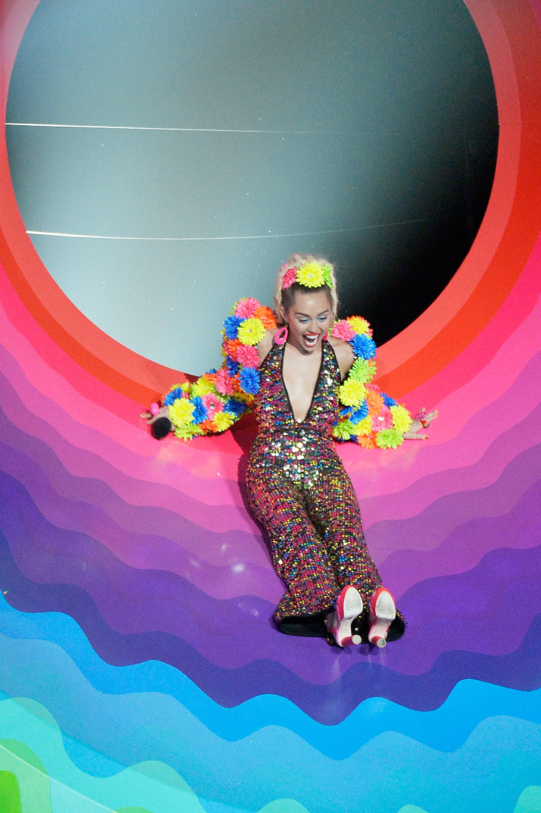 Here’s Every Outfit Miley Cyrus Wore While Hosting The VMAs