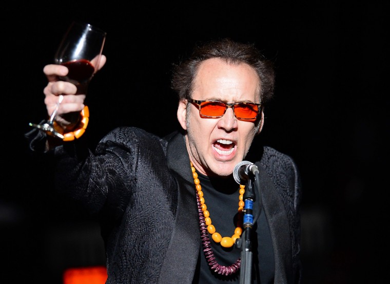 Here's a clip of Nicolas Cage scream-singing “Purple Rain” at