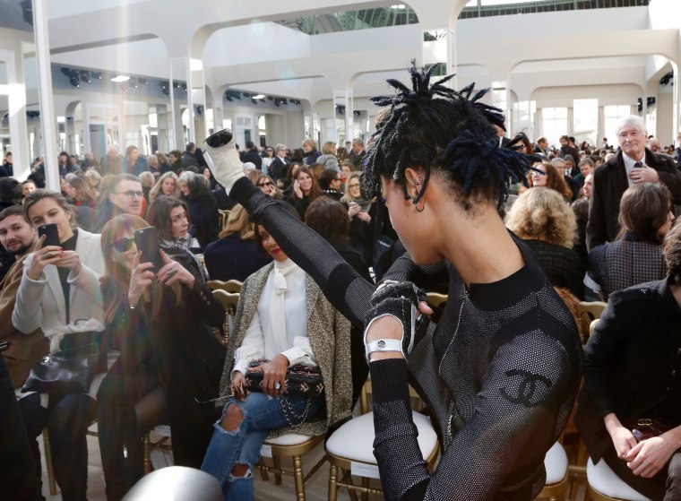 Smith Wearing Catsuit At A Chanel Show Is Everything | The