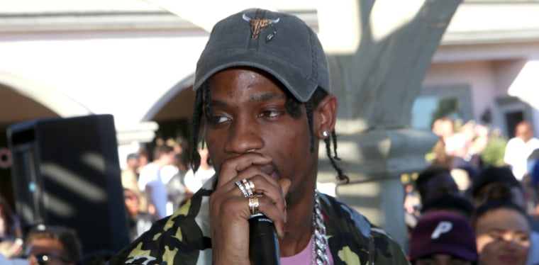 Travis Scott performs surprise set at Coachella afterparty