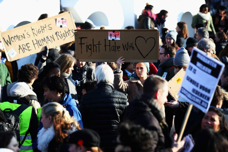 Women March In Solidarity Worldwide The Day After Trump’s Inauguration