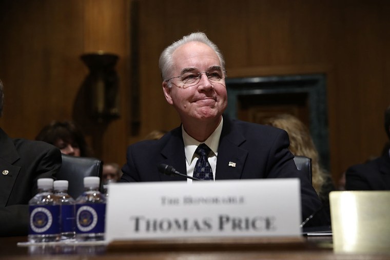 Senate Confirms Tom Price As Secretary Of Health And Human Services