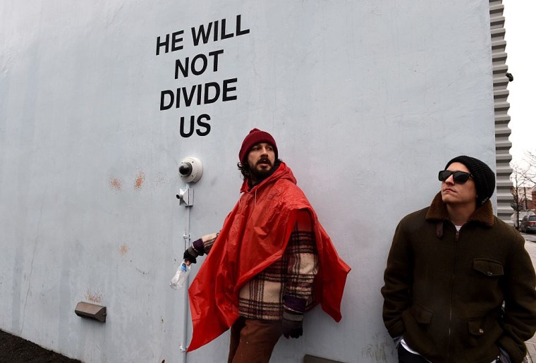 Shia LaBeouf’s Livestreaming Trump Protest Installation Has Been Shut Down 