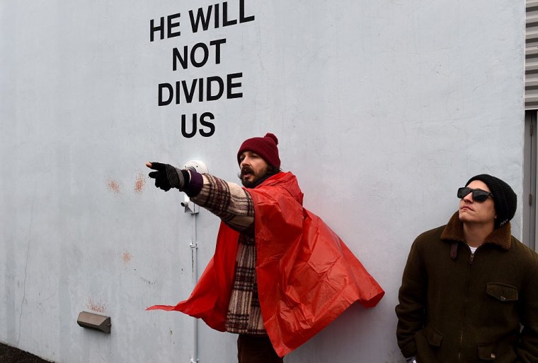 Shia LaBeouf Arrested At His Anti-Trump Art Project In New York 
