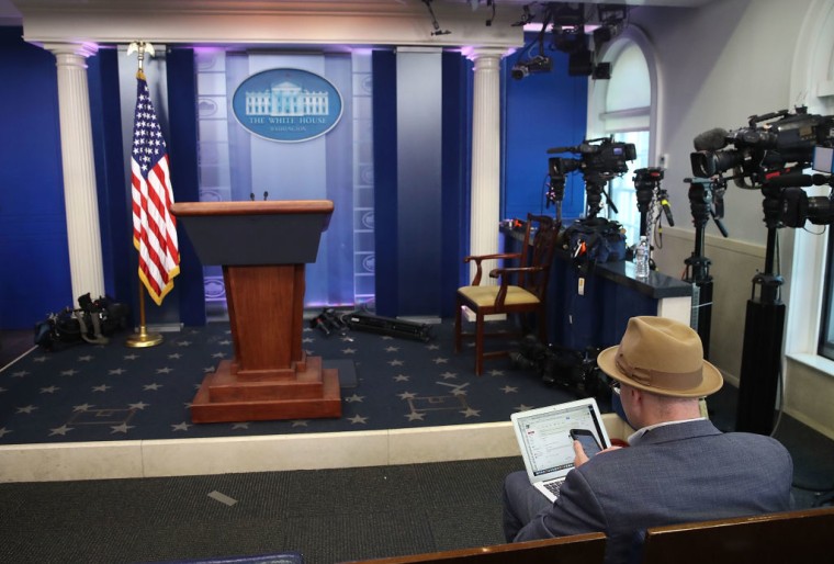 White House Blocks Reporters From <i>New York Times</i>, CNN, And Other Outlets From Press Briefing