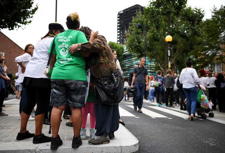 Silent Protest Held In London Two Months On From Grenfell Tower Fire