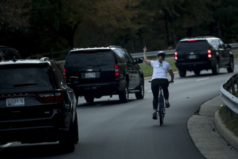 Woman gets fired for giving the middle finger to Donald Trump