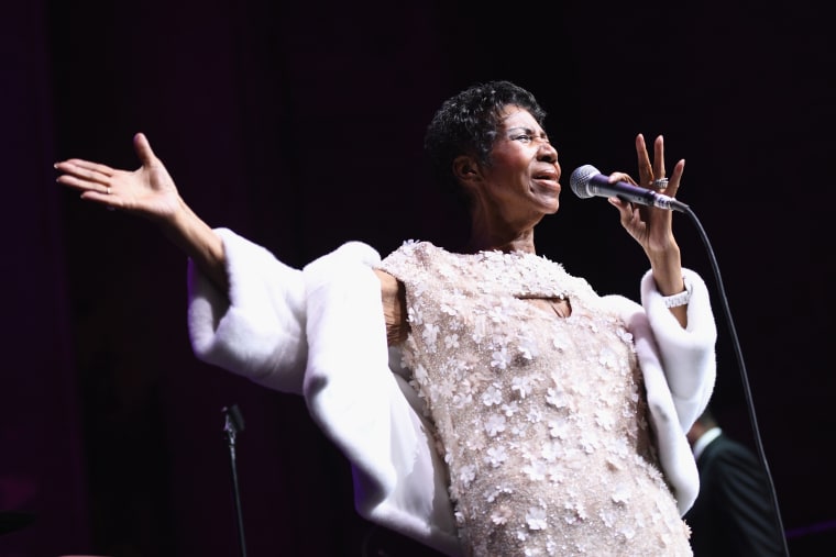Aretha Franklin is reportedly alert, laughing, and talking