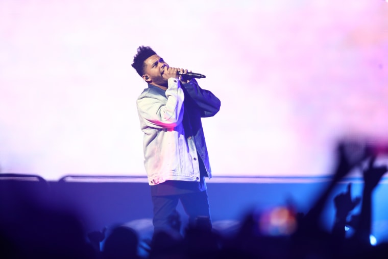 The Weeknd appears to be filming a new music video