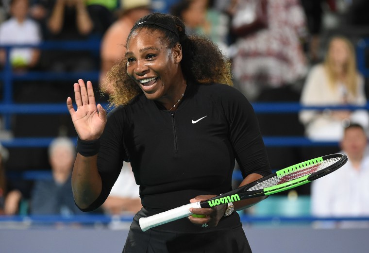 Serena Williams returned to the tennis court