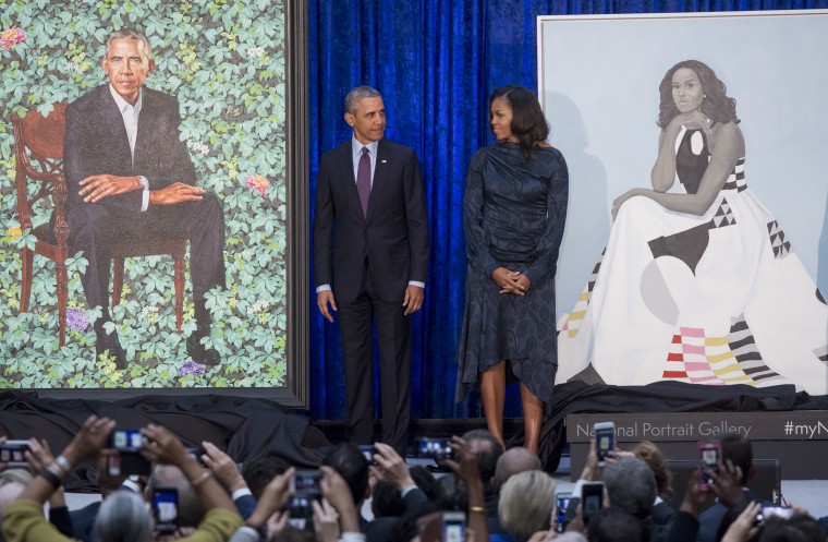 Barack and Michelle Obama’s official portraits have been unveiled