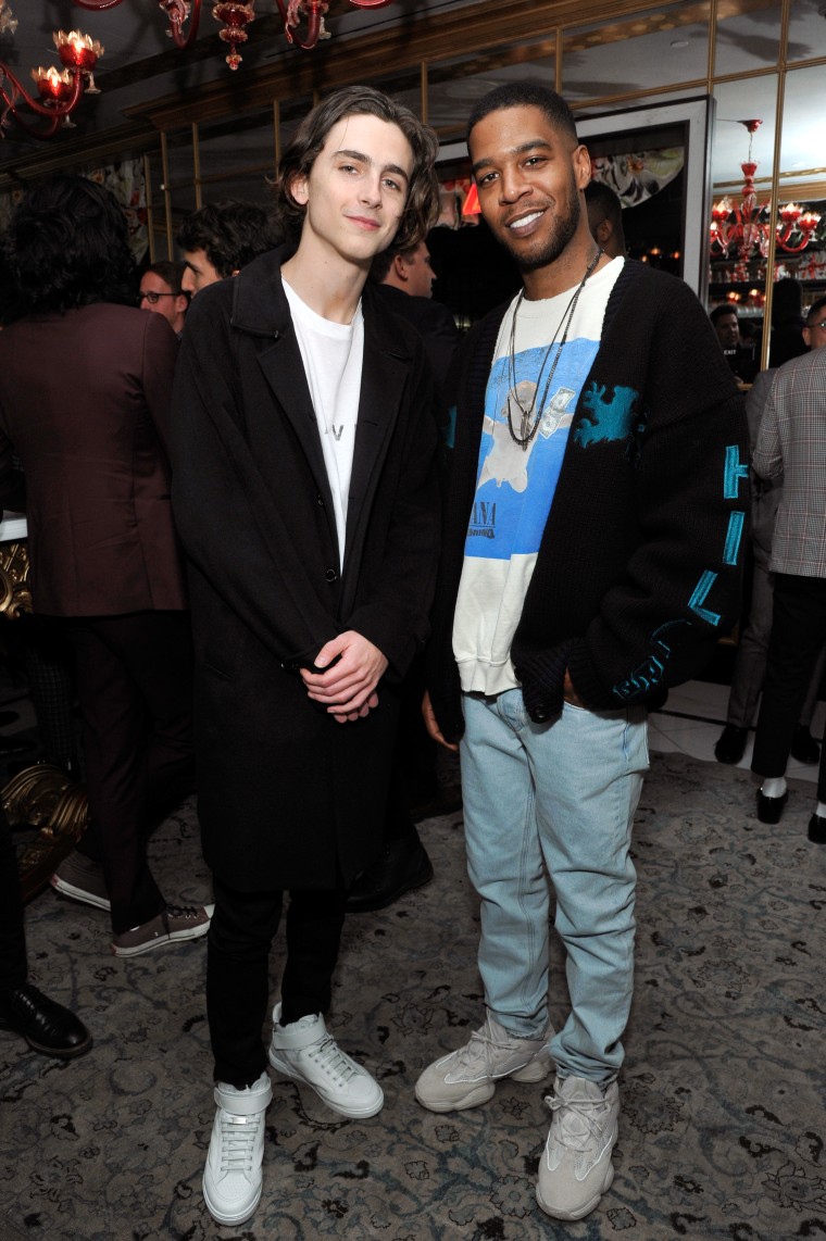 Timothée Chalamet and Kid Cudi stan for each other