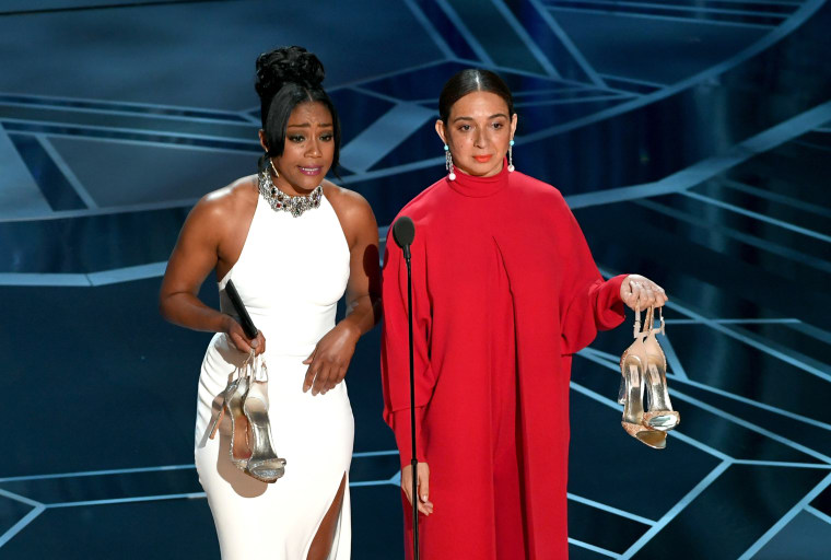 Tiffany Haddish’s <i>SNL</i> gown made a return at the Oscars