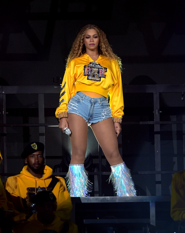 Beyoncé wore five custom Balmain outfits during her Coachella performance