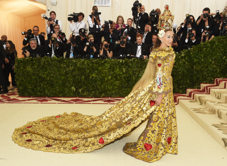 Ornate headpieces were the move on this year’s Met Gala red carpet