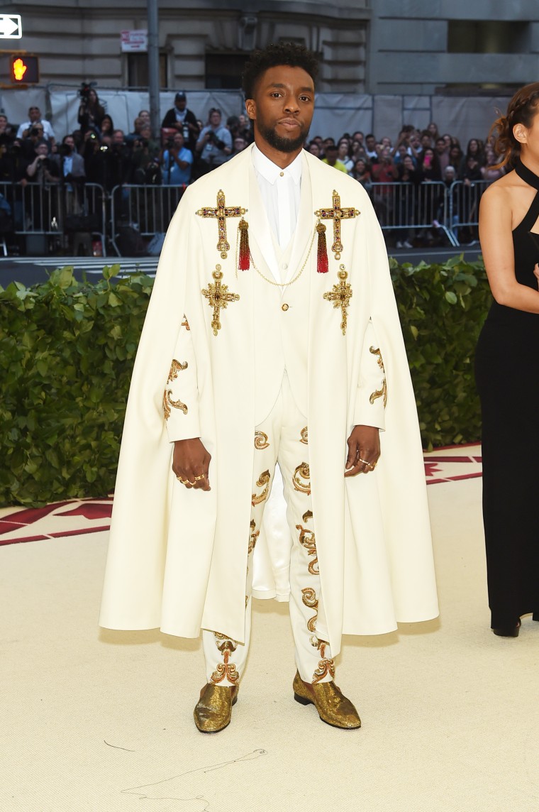 Chadwick Boseman sets the standard with his embellished Met Gala look