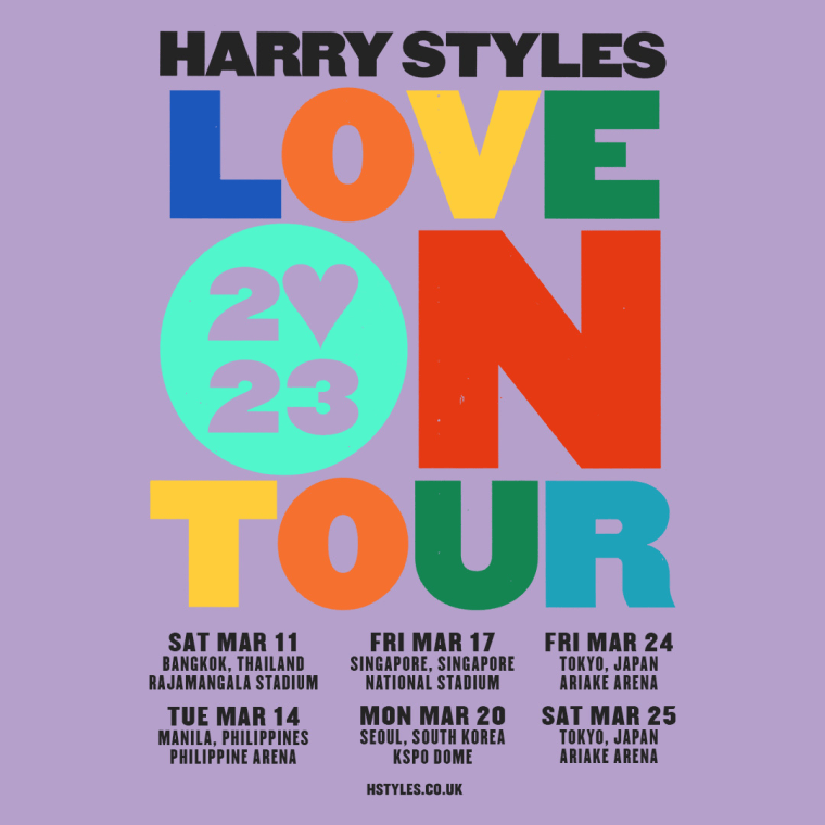 Harry Styles announces 2023 Asia tour dates
