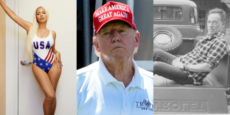 Trump wants Beyoncé, Bruce Springsteen endorsements of Kamala Harris investigated