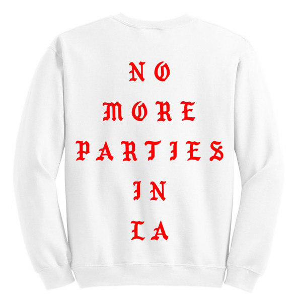 Kanye West Releases “No More Parties In L.A.” Crewneck Sweatshirts