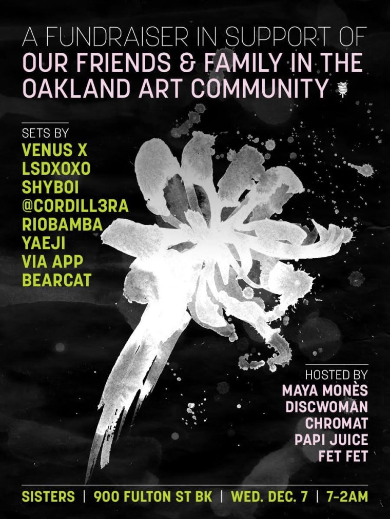 Venus X And LSDXOXO Join Brooklyn Fundraiser For Oakland Fire Relief