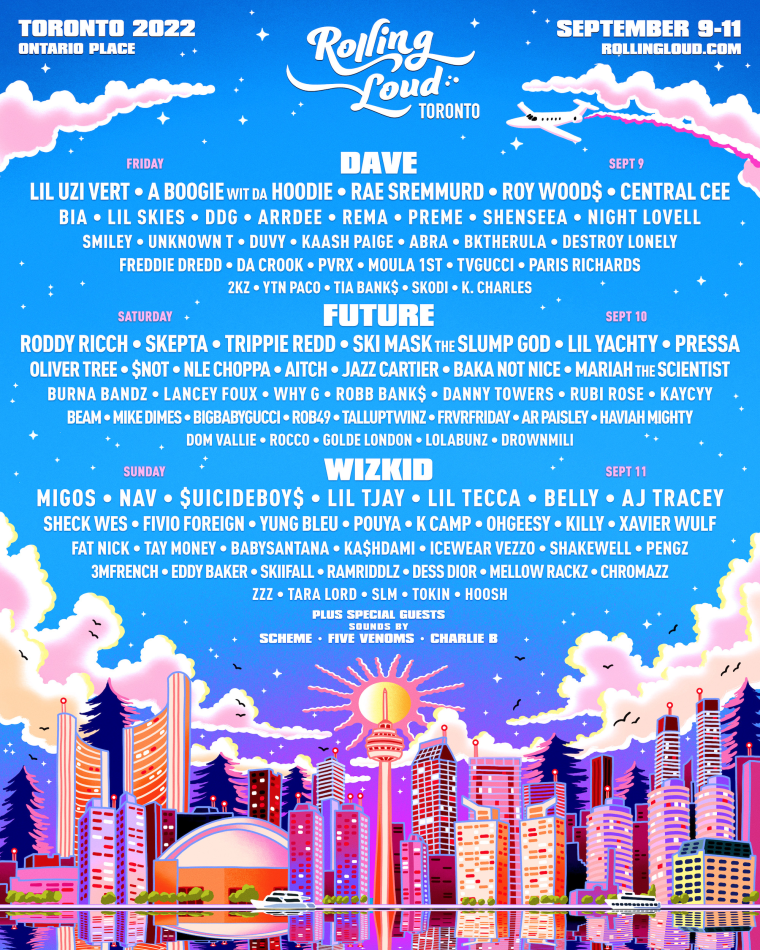 Rolling Loud announces Toronto festival with Future, Wizkid, Dave, and more
