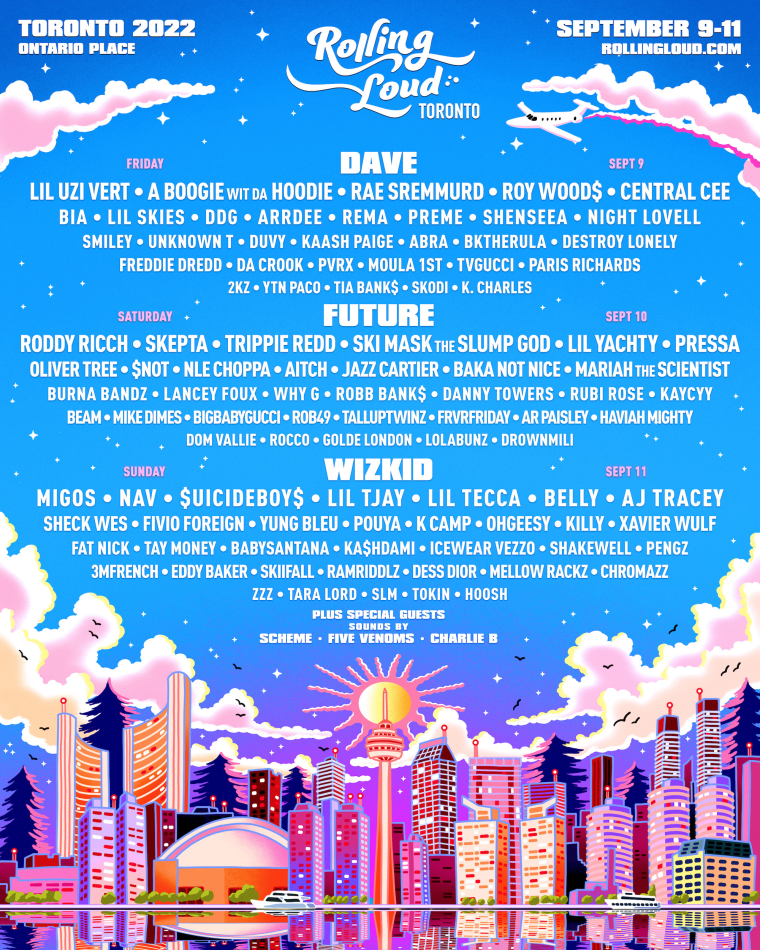 Rolling Loud announces Toronto festival with Future, Wizkid, Dave, and