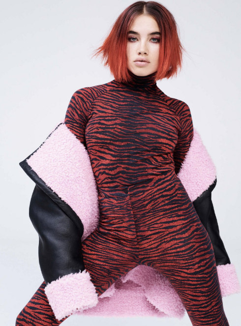 Kenzo For H&M’s First Look Has Pink Shearling And Electric Zebra Bodysuits