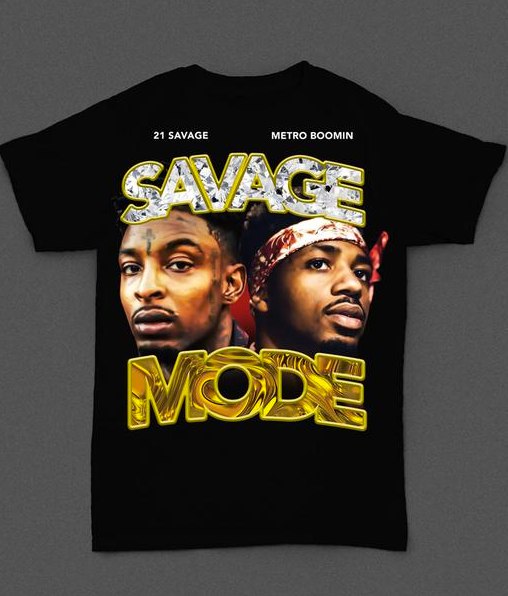 21 Savage And Metro Boomin Channel Pen & Pixel For New <i>Savage Mode</i> Shirt