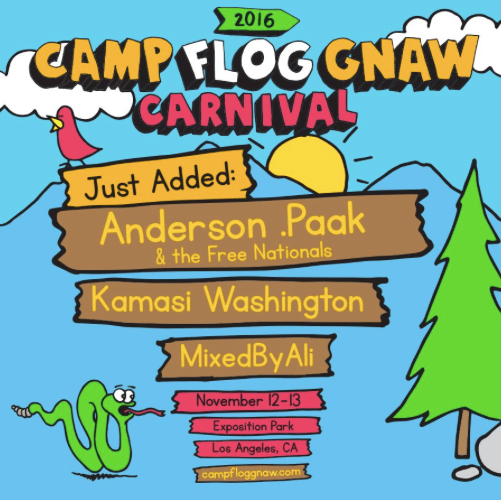 Anderson .Paak And Kamasi Washington Added To Camp Flog Gnaw Lineup