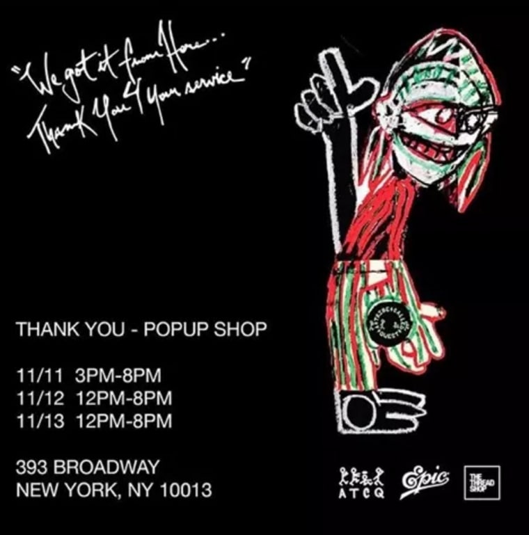 A Tribe Called Quest Will Host <i>Thank You</i> Pop Up Shop In NYC This Week