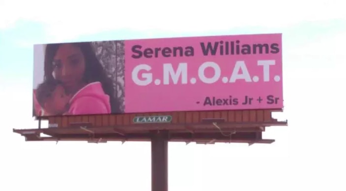 Alexis Ohanian got Serena Williams four billboards to celebrate her return to tennis