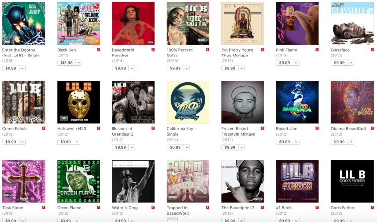 Lil B uploads over 900 old songs to streaming services
