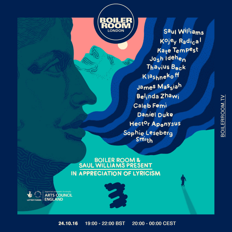 Boiler Room And Saul Williams Team Up On An Evening Dedicated To Lyricism And Spoken Word