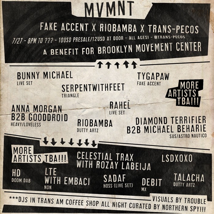 RIOBAMBA And Tygapaw Organize Benefit Concert For The Brooklyn Movement Center