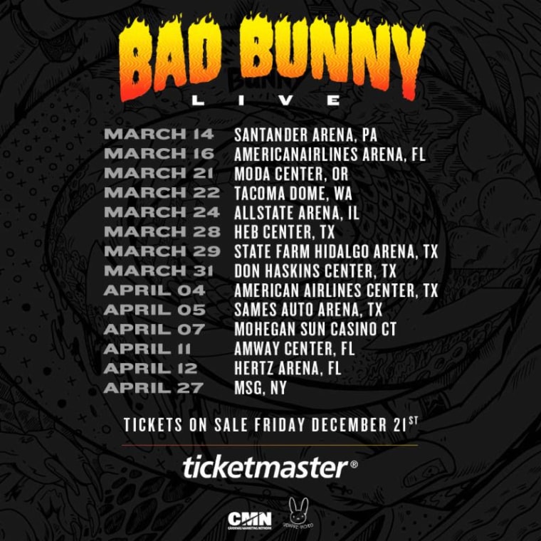 Bad Bunny is going on tour