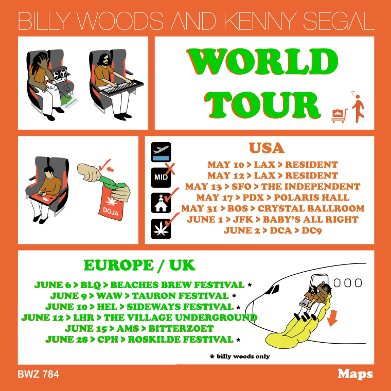 billy woods maps tour