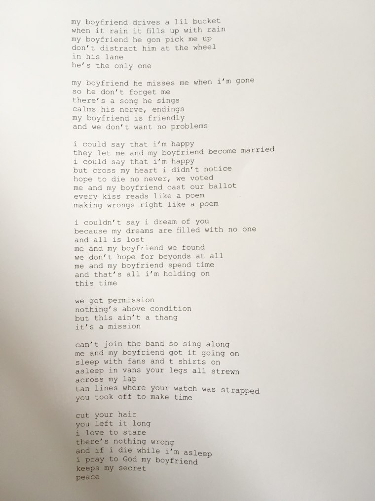 Read “Boyfriend,” A Poem By Frank Ocean