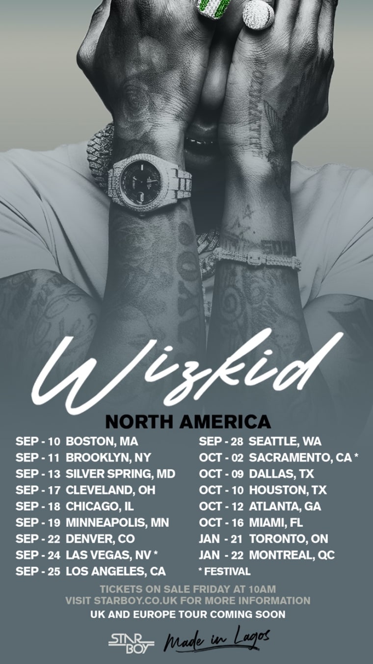 wizkid tour