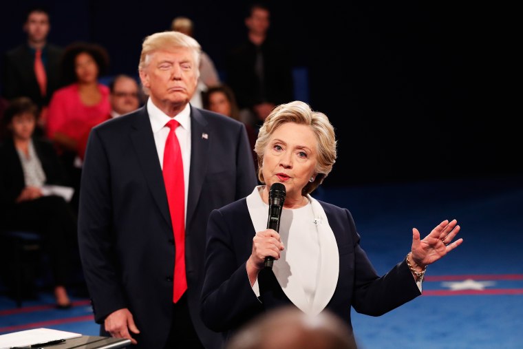 Twitter Is Freaking Out Over Donald Trump Walking Right Behind Hillary Clinton 