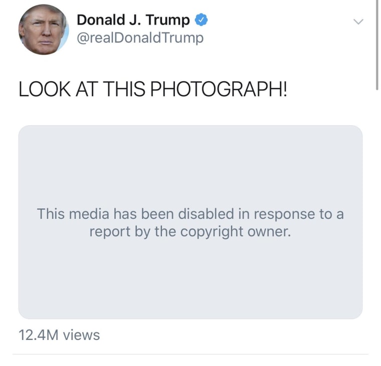 Donald Trump’s Nickelback meme removed from Twitter after copyright complaint
