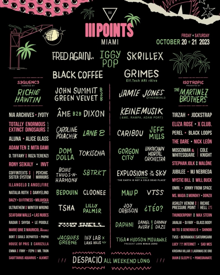 III Points 2023’s lineup features Skrillex, Bone Thugs-N-Hamony, Nia Archives, and more