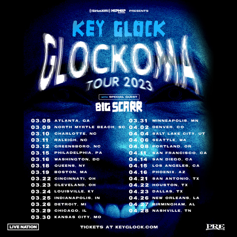Key Glock reveals 2023 tour dates