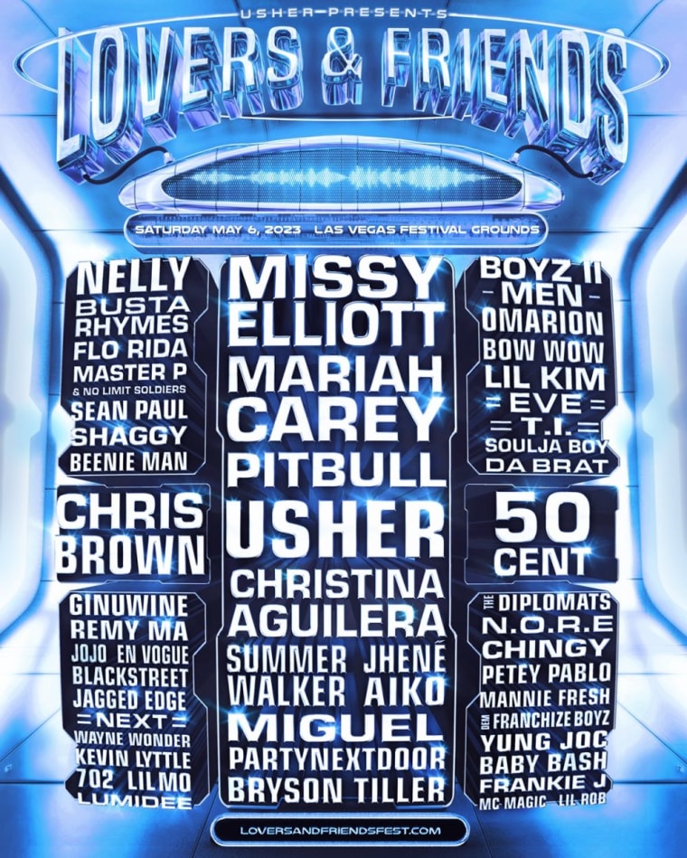 Missy Elliott and Mariah Carey to headline Usher’s Lovers & Friends festival