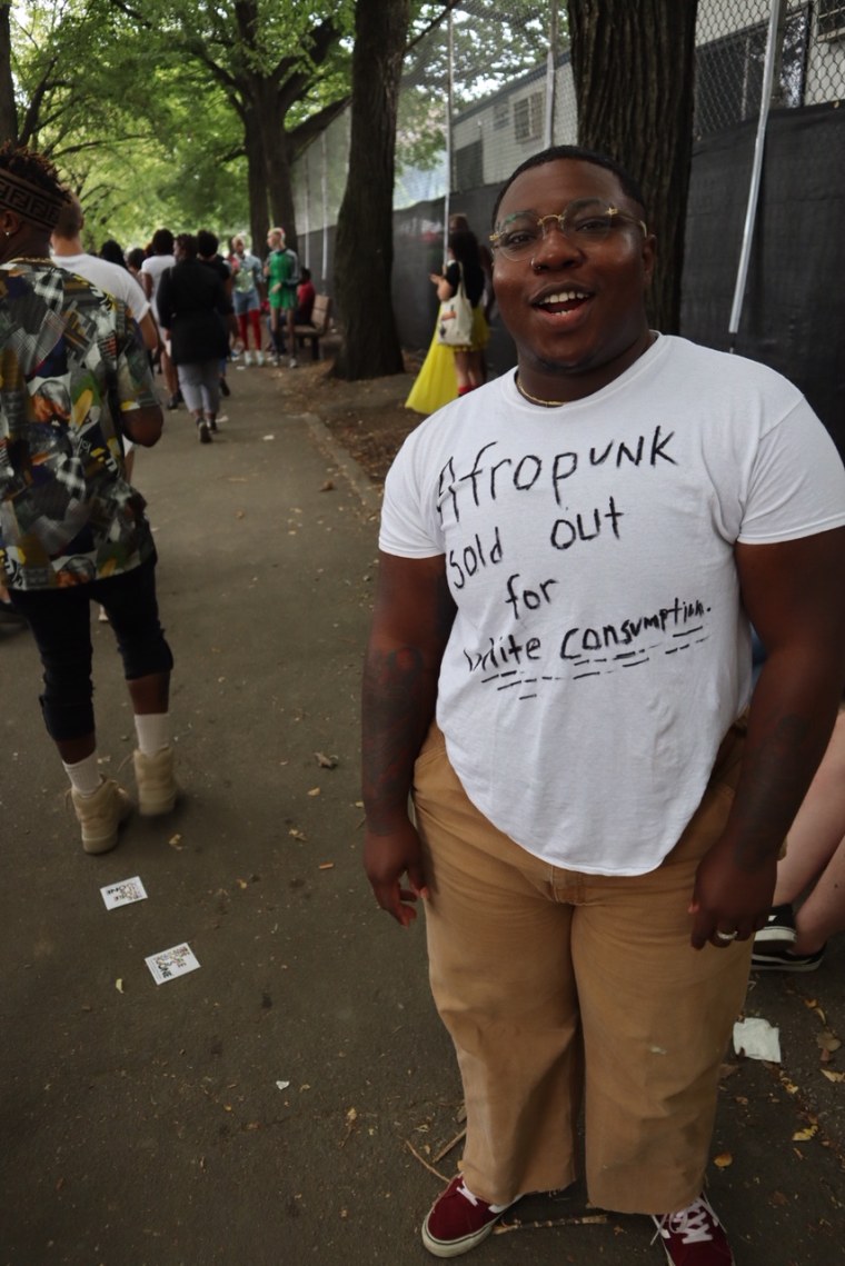 Afropunk attendees say they were kicked out of VIP over handwritten T-shirt