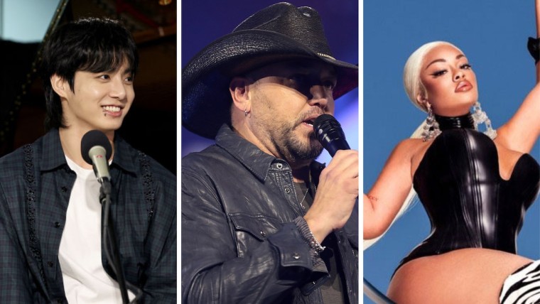 Jung Kook and Latto overtake attempts to push Jason Aldean to No. 1