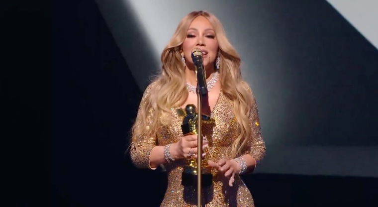 Mariah Carey wins first VMA: “What in the Sam Hill were you waiting for?”