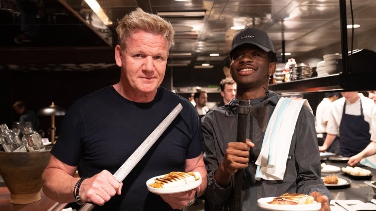 Watch Gordon Ramsay teach Lil Nas X how to make a panini