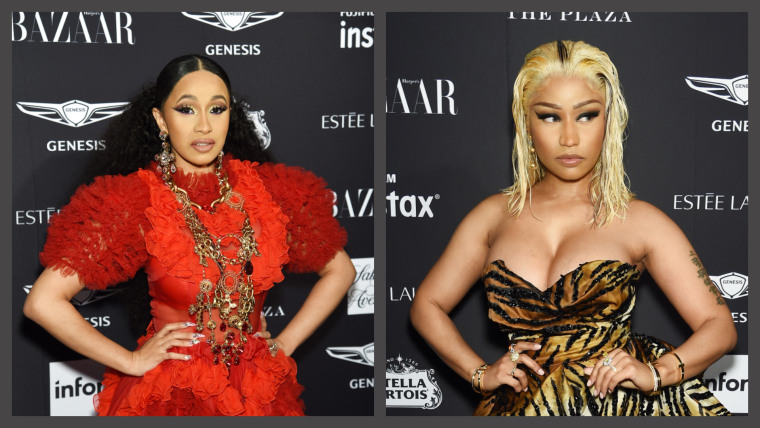 Cardi B reportedly threw a shoe at Nicki Minaj at the Plaza Hotel