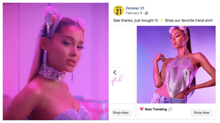 Ariana Grande Is Suing Forever 21 For Allegedly Plagiarizing