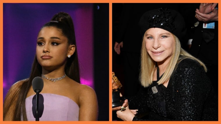 Watch Ariana Grande join Barbra Streisand onstage for a duet